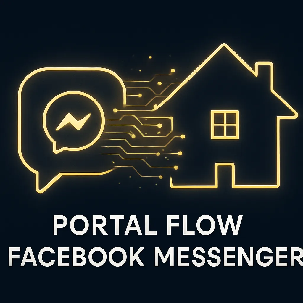 Portal Flow and Facebook Messenger integration for real estate buyer lead conversion