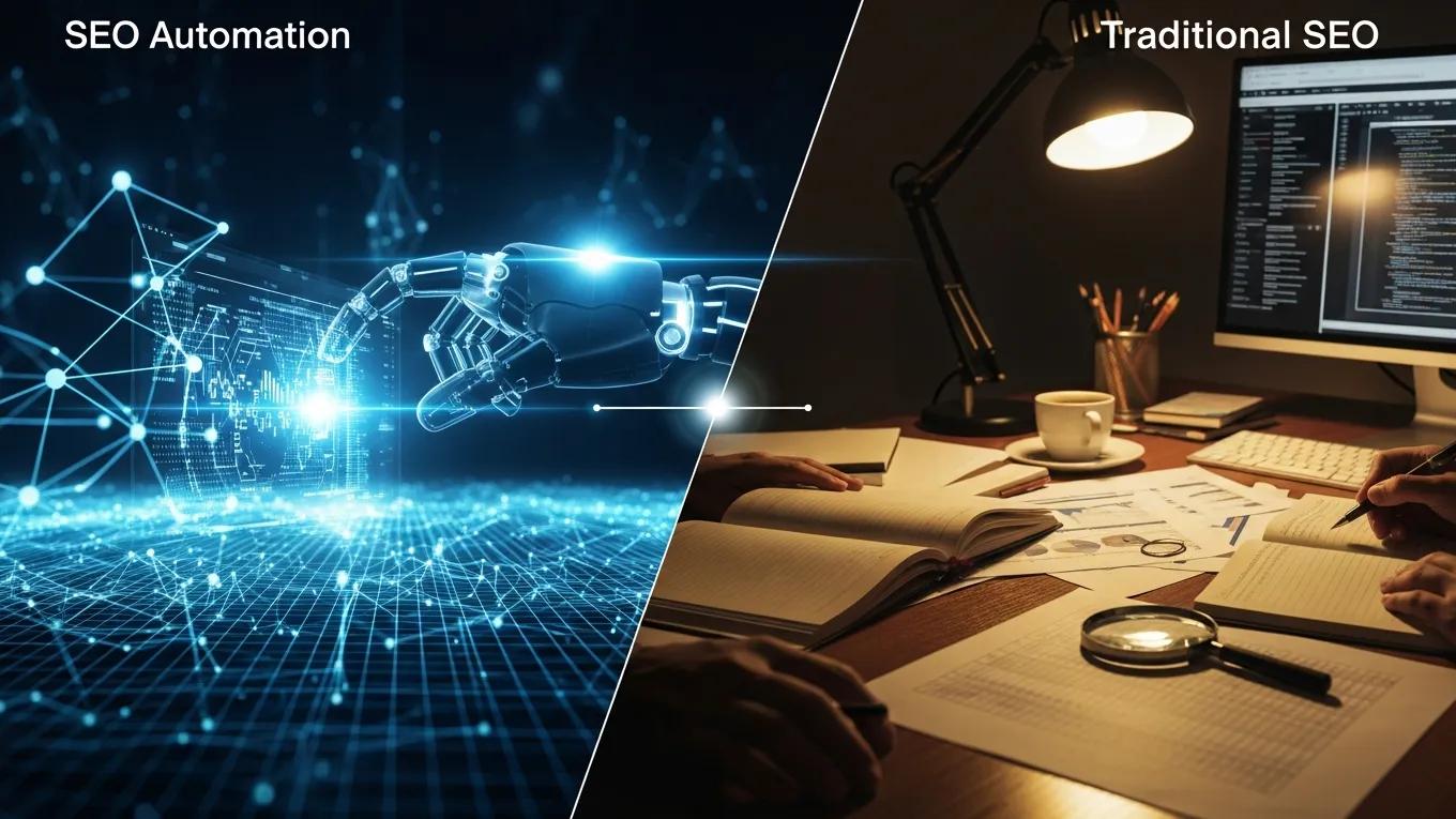 Comparison: SEO automation vs. traditional SEO workflows