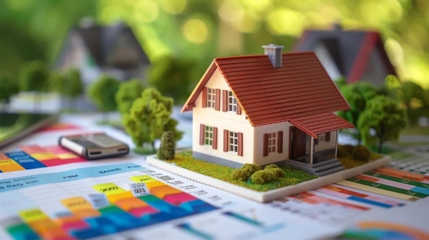 Create an image representing a real estate market report