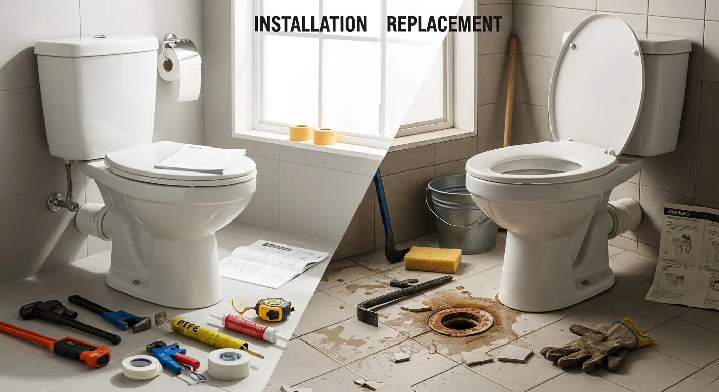 Toilet Installation vs Replacement Guide