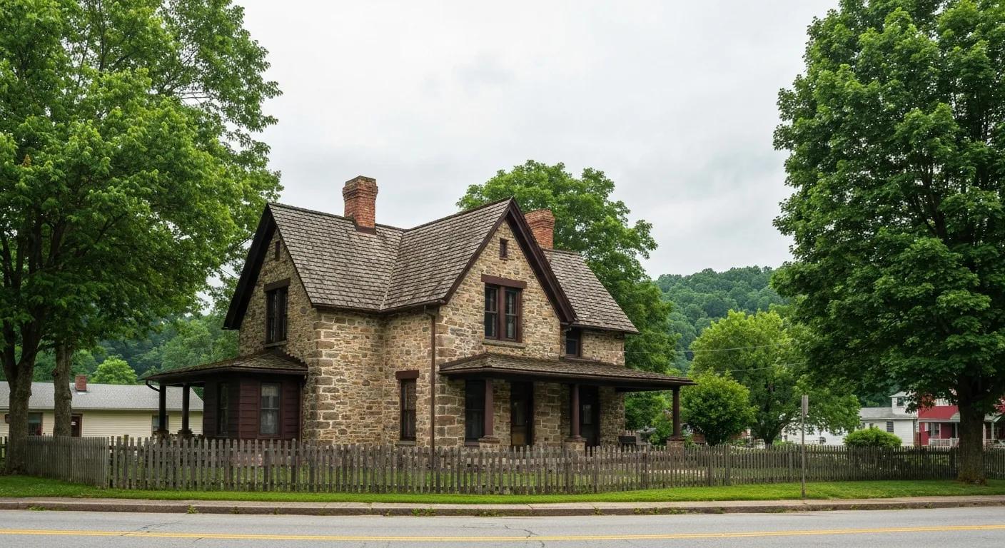 Historic West Virginia home symbolizing property ownership and title searches