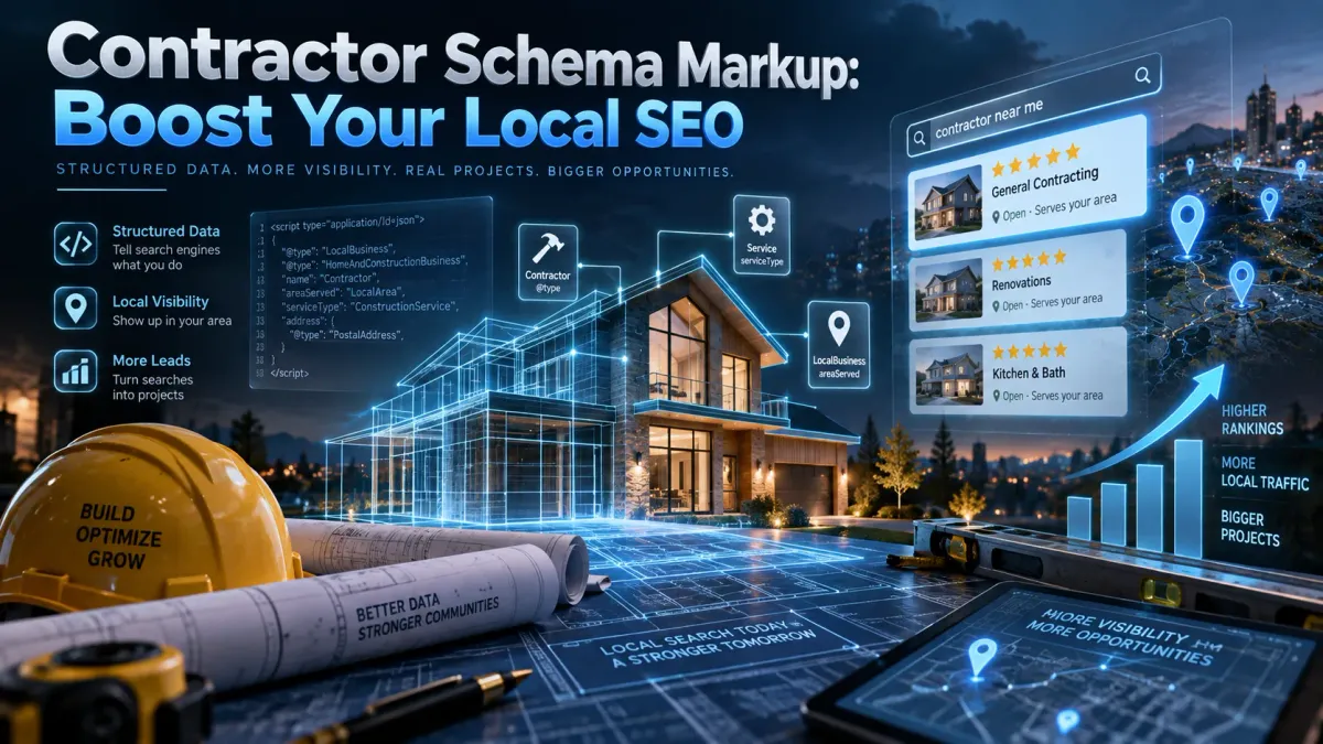 Contractor Schema Markup: Boost Your Local SEO