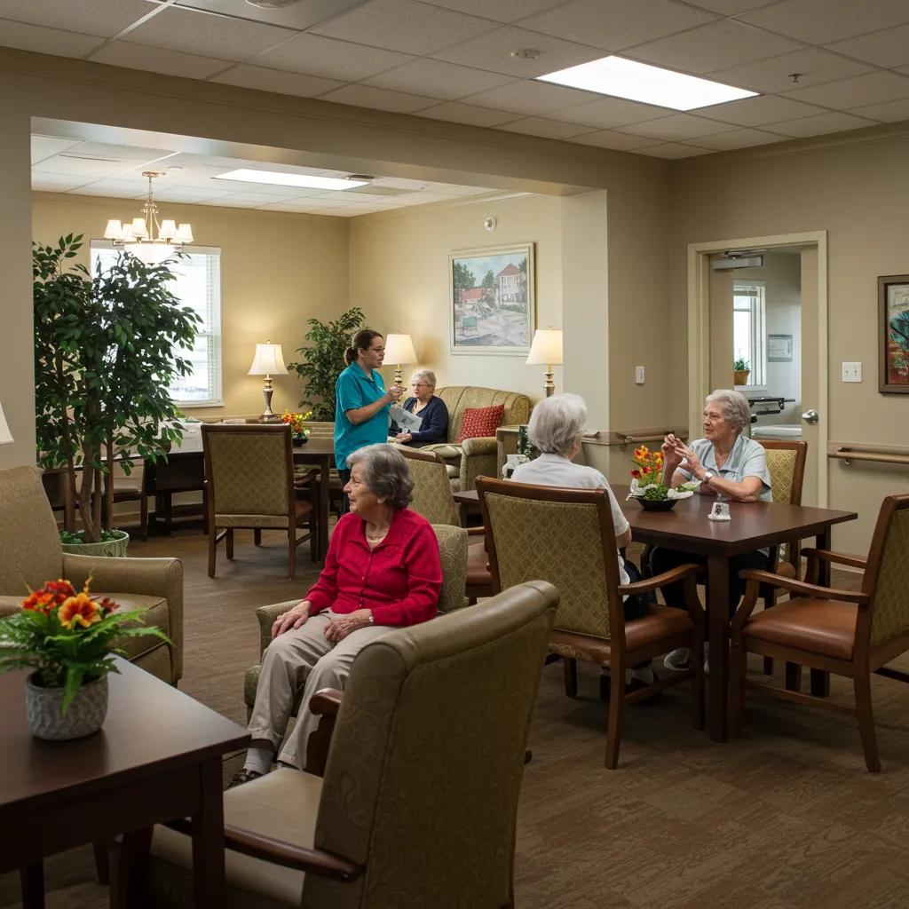 Cozy memory care facility in West Virginia with friendly staff and residents