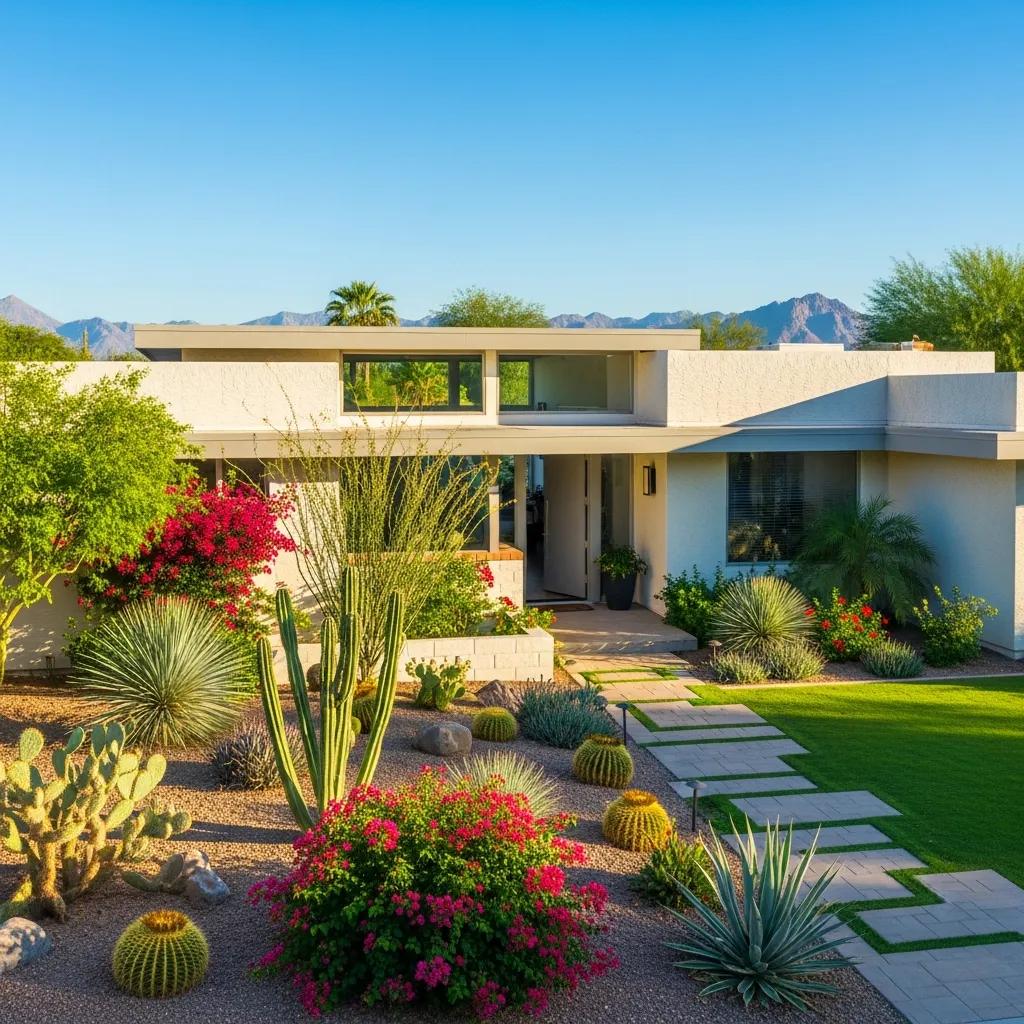 Modern home in Phoenix representing flat fee realty services