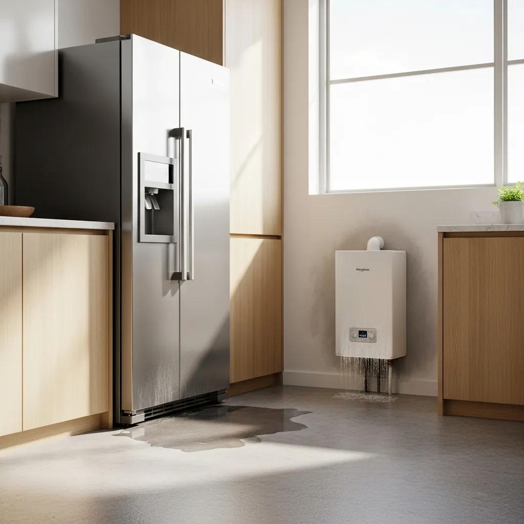 Refrigerator Leaks , Water heater leaks (Appliance Leaks)– Causes, Damage, and Insurance Coverage in PA and beyond