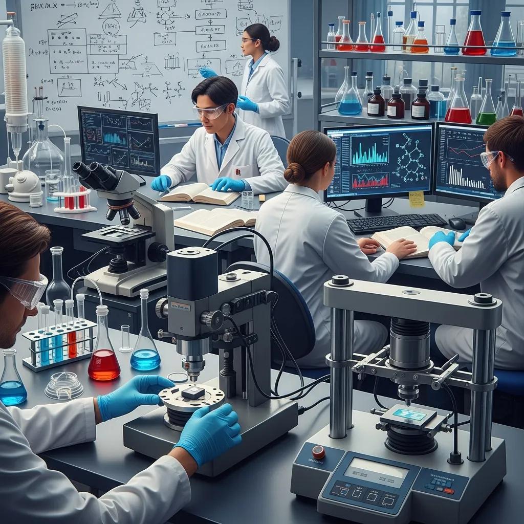 Scientists conducting eligible R&D activities for SR&ED claims in a laboratory