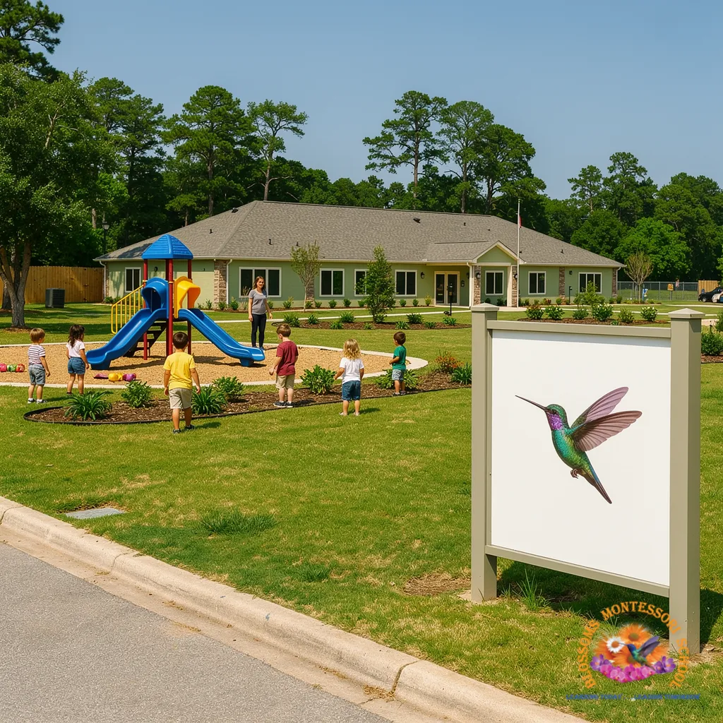 Blossoms Montessori School, a Montessori-based early childhood center, is physically located in Spring, TX, giving