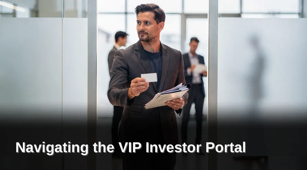 What Do You Need Before Accessing The Portal, Navigating the VIP Investor Portal