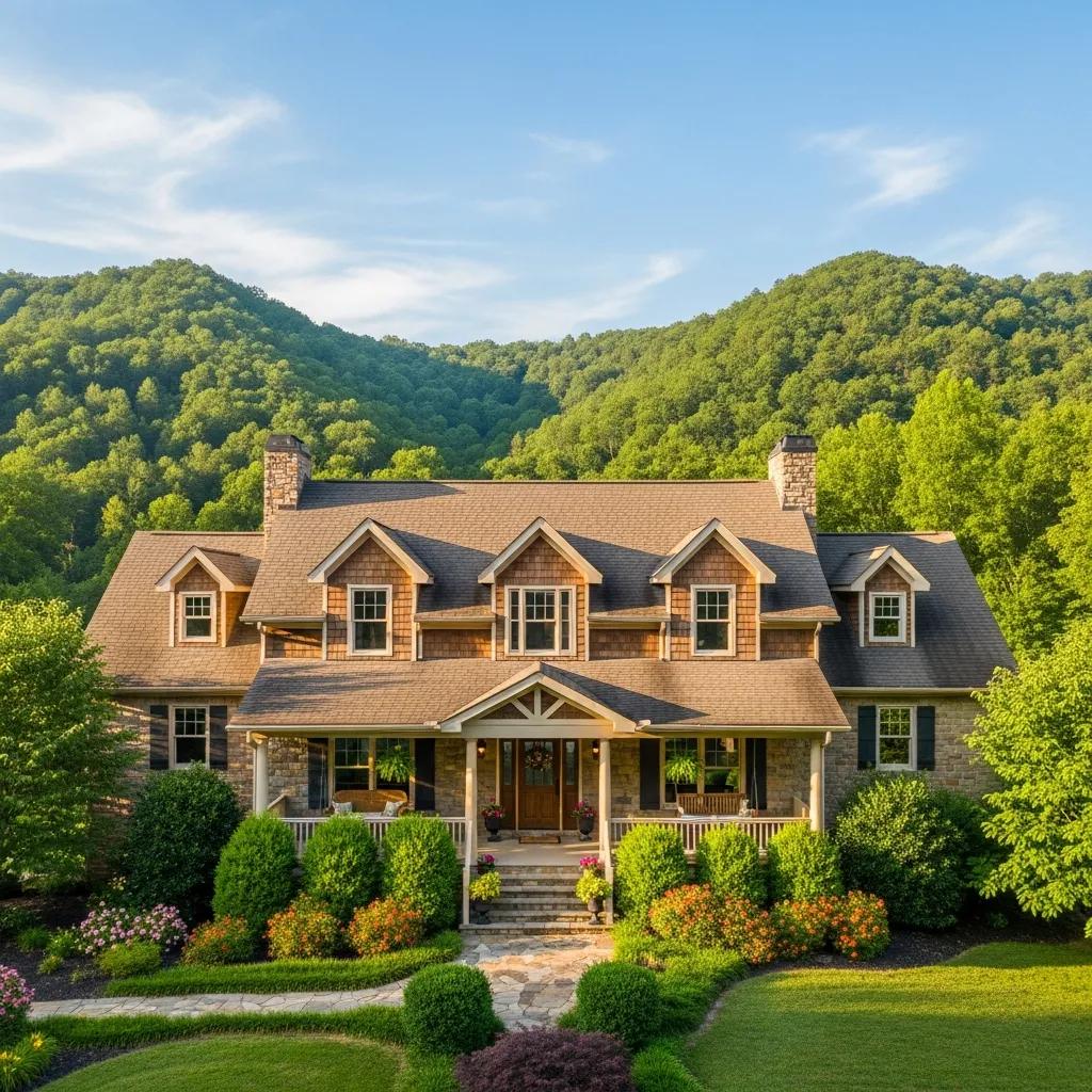 West Virginia landscape with a charming house representing title insurance in real estate