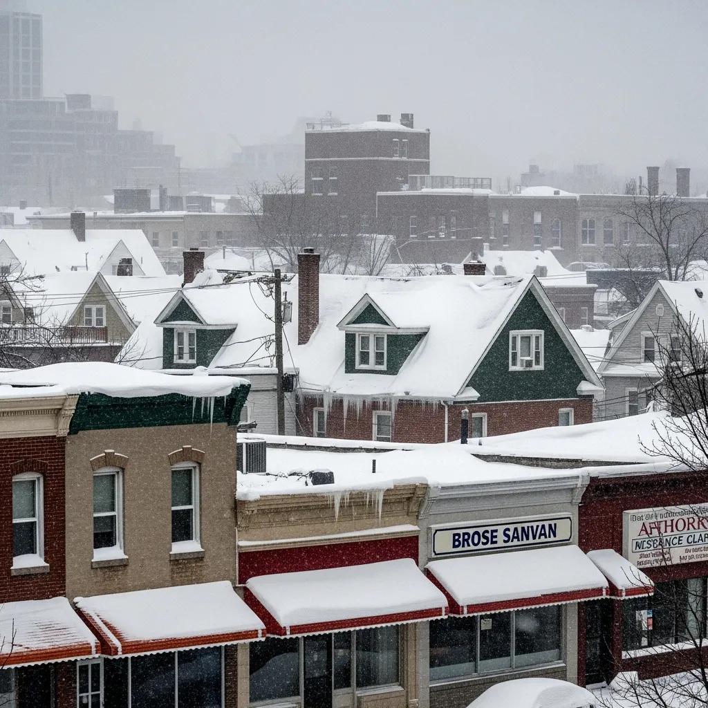 Winter storm damage Insurance claim