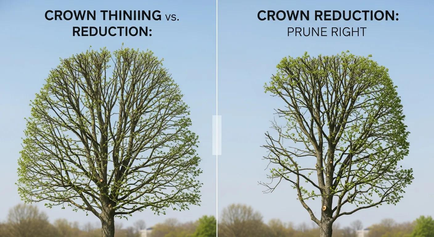 Crown Thinning vs. Reduction: Which is Right for Your Tree?