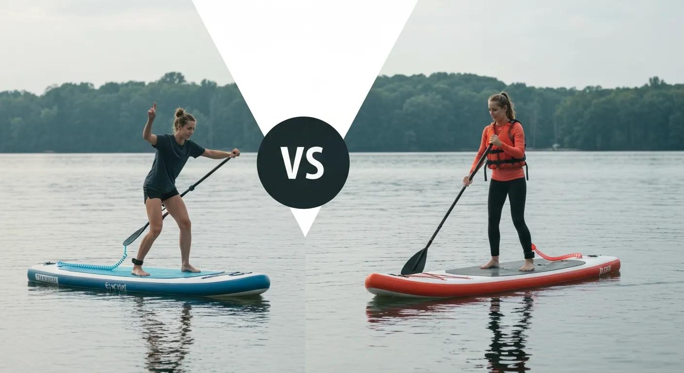 Inflatable vs. Hard Paddle Boards: Stability for Beginners