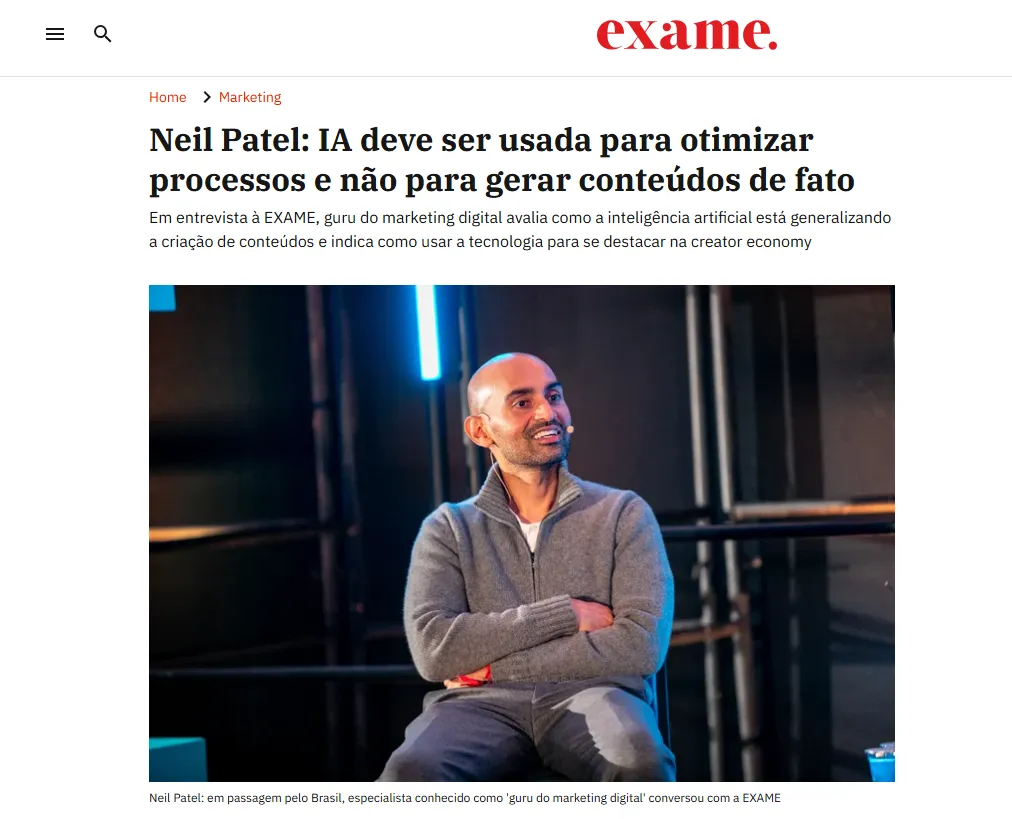 Neil Patel Tem Razão: IA Não é para Gerar Conteúdo — é para Otimizar Processos (e Aqui Está Como Fazer Isso no Seu Negócio)