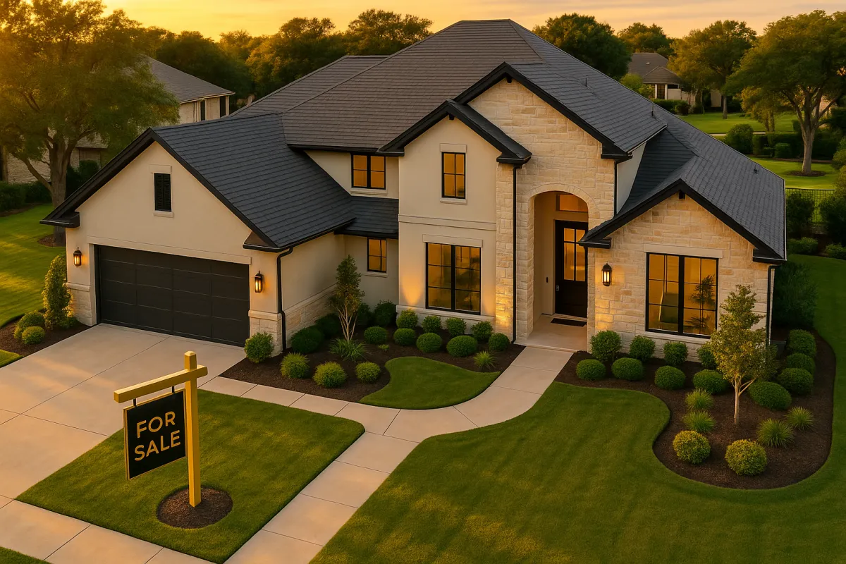 Beautiful Texas home for sale with professional staging and curb appeal representing Avery Roberts seller marketing plan