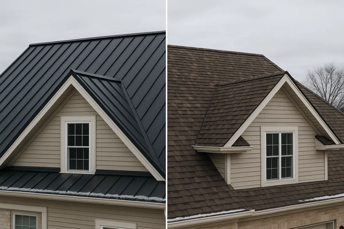 Metal Roof vs. Asphalt Shingles — Which is Better for Michigan Homes?