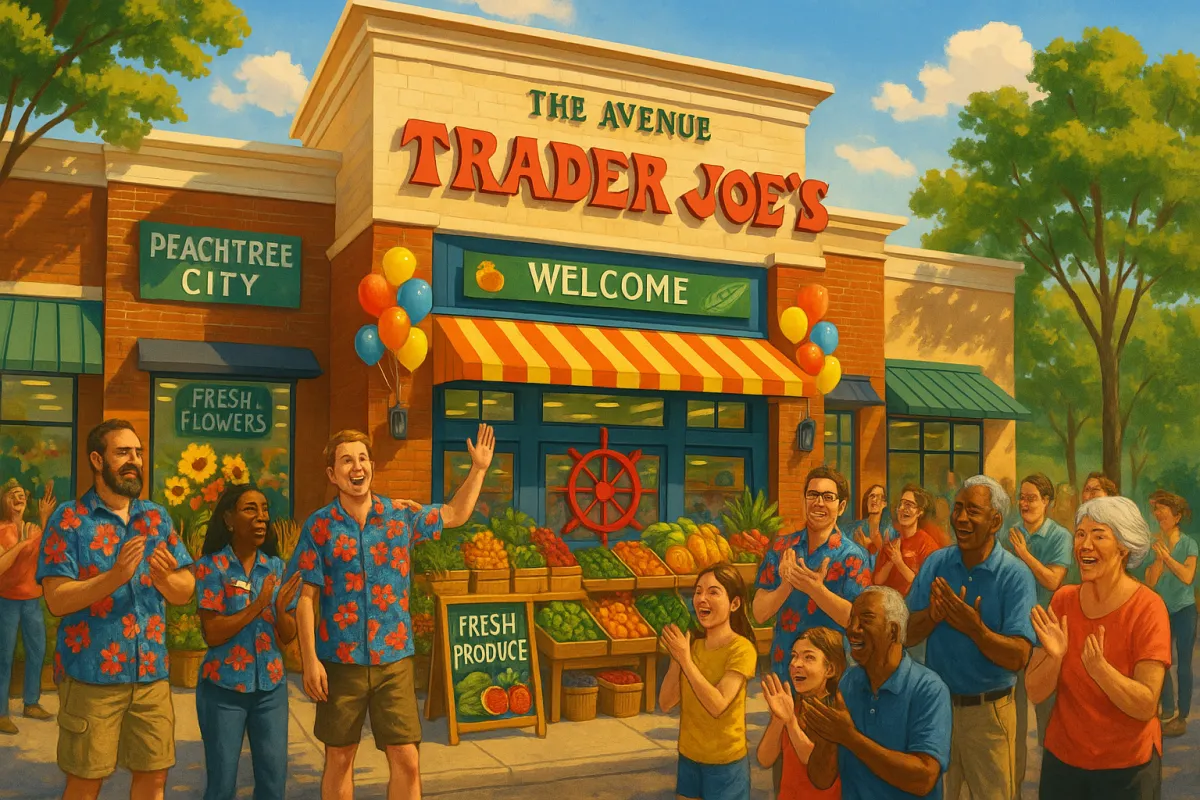 Trader Joe's grand opening celebration at The Avenue Peachtree City, Georgia
