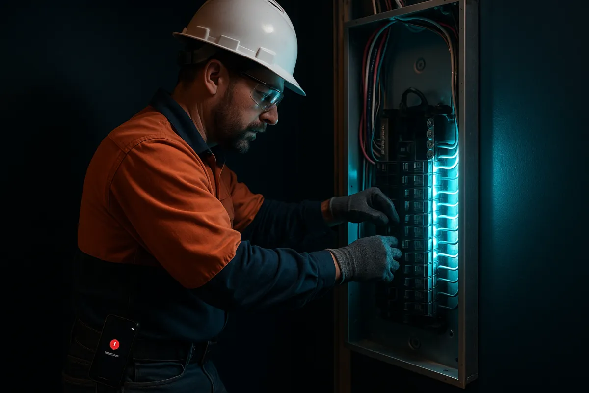 Electricians: You Can't Answer Calls When You're Inside a Breaker Box — Here's the System That Never Misses a Job