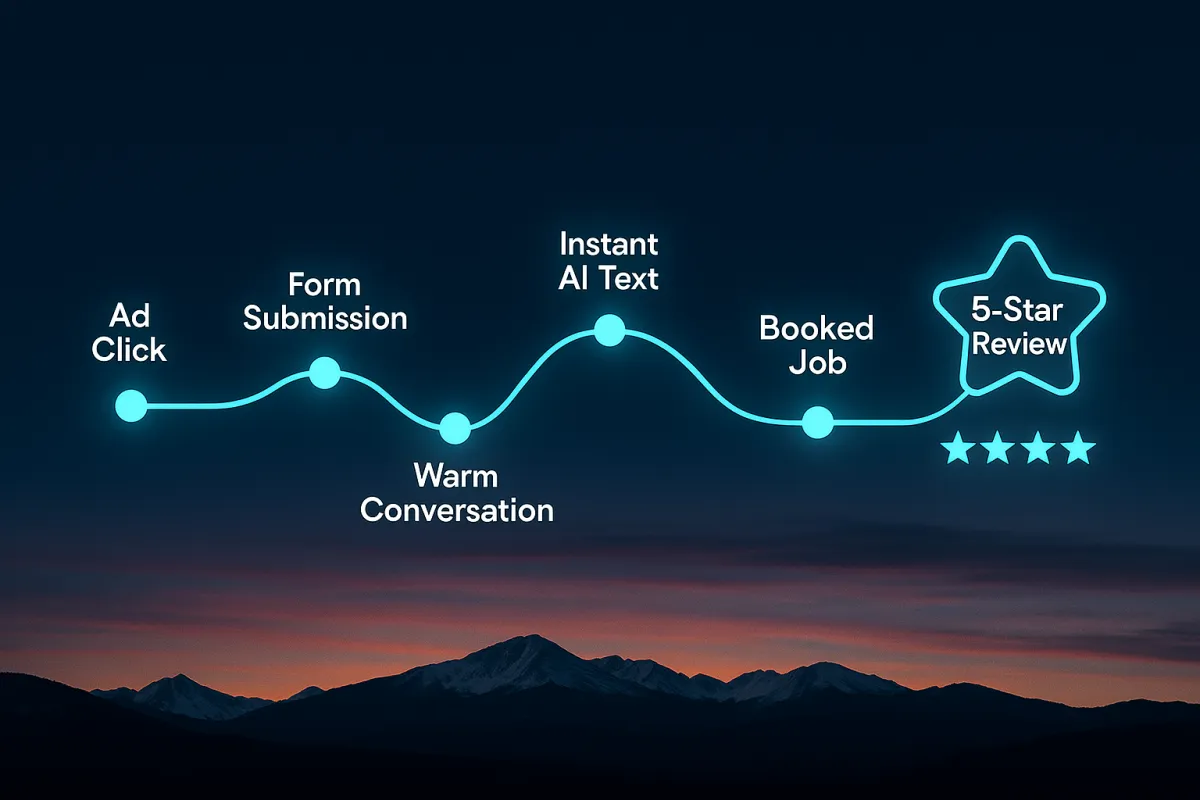 The Full Contractor Lead Journey Automated: Ad Click to Review