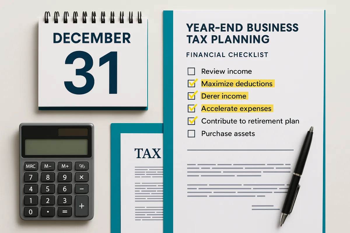 The Business Owner's Year-End Tax Planning Checklist: 10 Moves to Make Before December 31