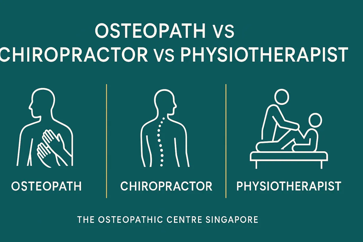 Osteopath vs Chiropractor vs Physiotherapist: What's the Difference in Singapore?