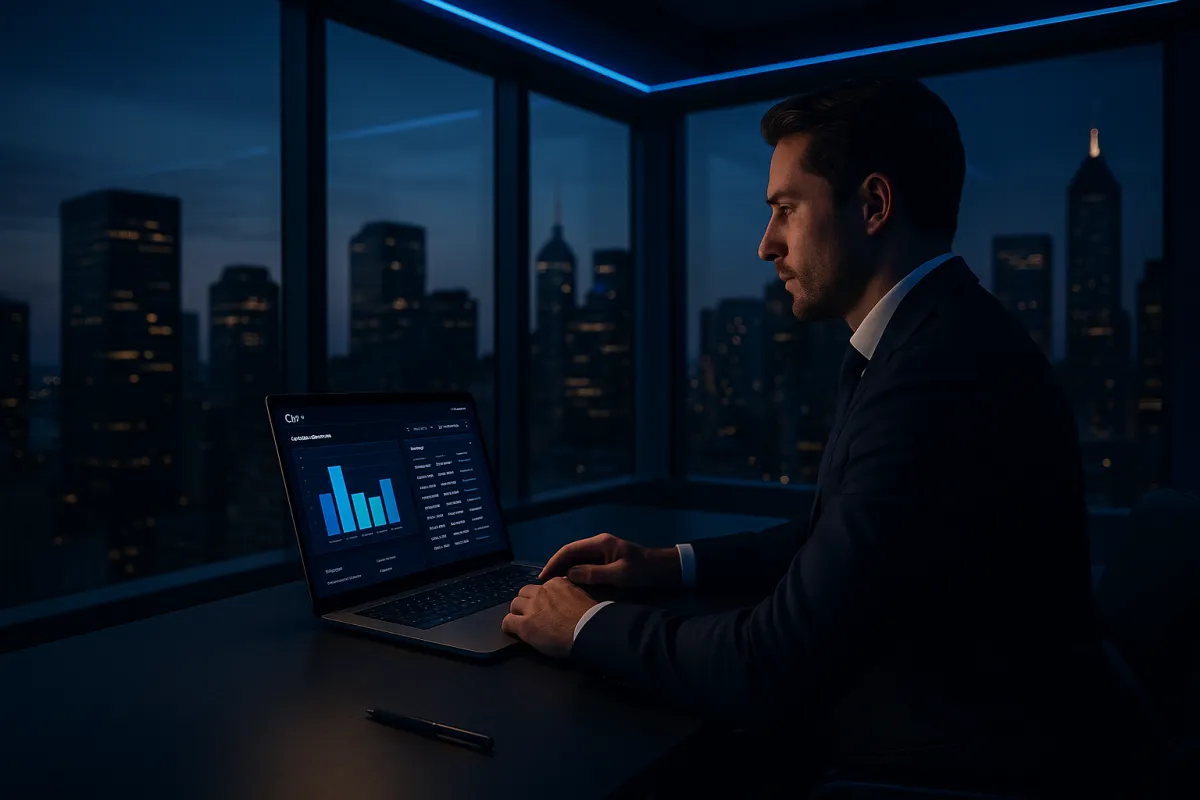 Bestes CRM für Immobilienunternehmen 2026 – Immobilienmakler mit GoHighLevel CRM-Dashboard