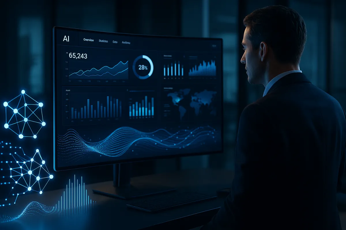 Bestes KI-Tool für Unternehmen 2026 – GoHighLevel KI-Dashboard mit Automatisierungsübersicht