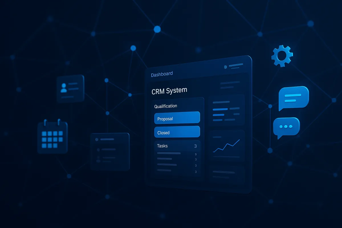 CRM System für Agenturen – GoHighLevel All-in-One Dashboard Visualisierung