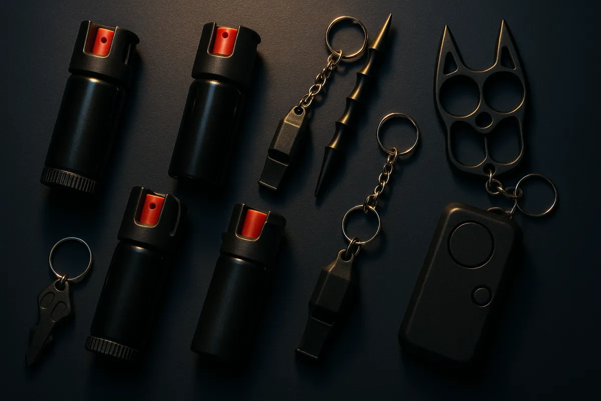 best pepper spray for EDC everyday carry self defense OC spray keychain belt clip options 2026