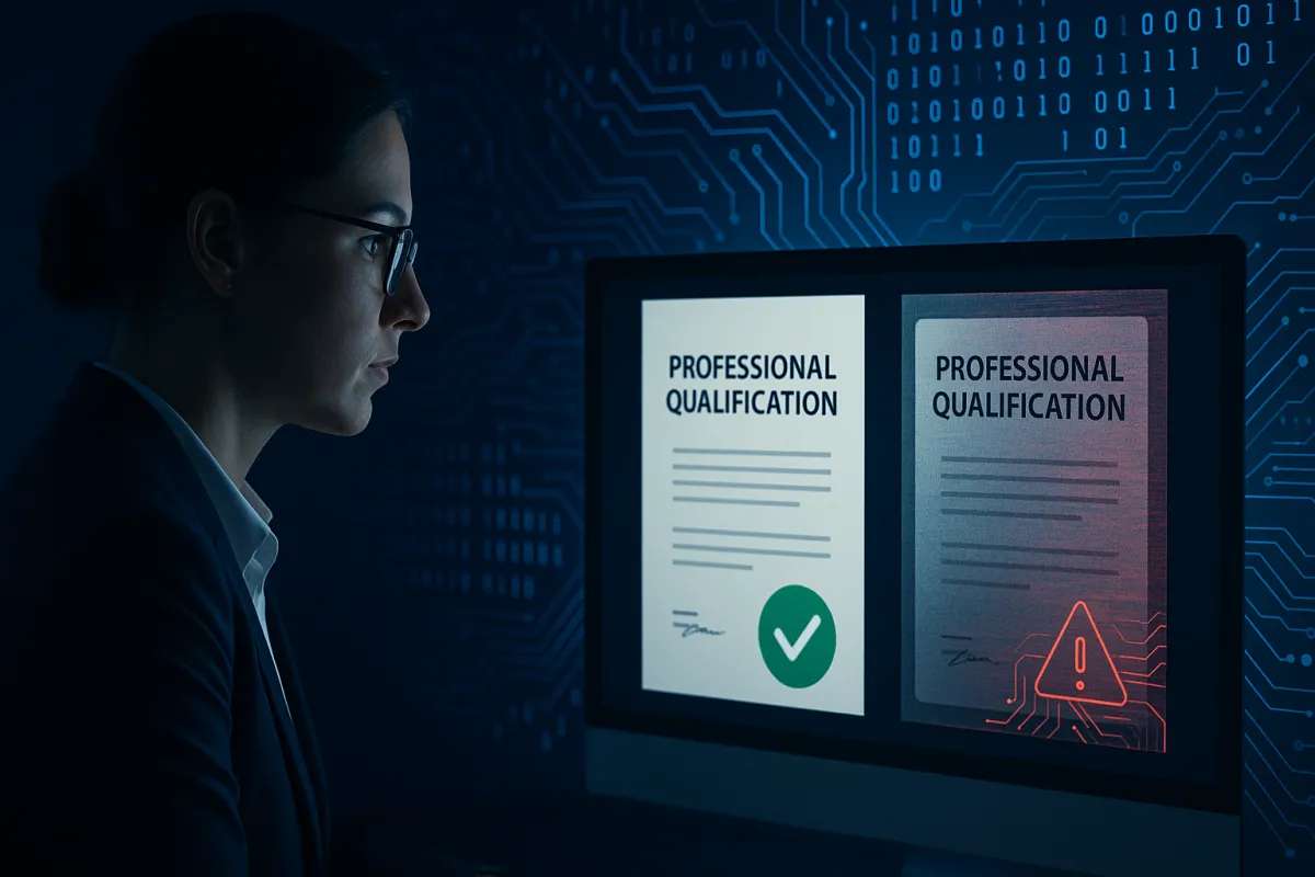 Fake Certificates. Fake Identities. Real Jobs. AI Fraud in Pre-Employment Screening Is Already Happening. And Most UK Employers Are Not Catching It.