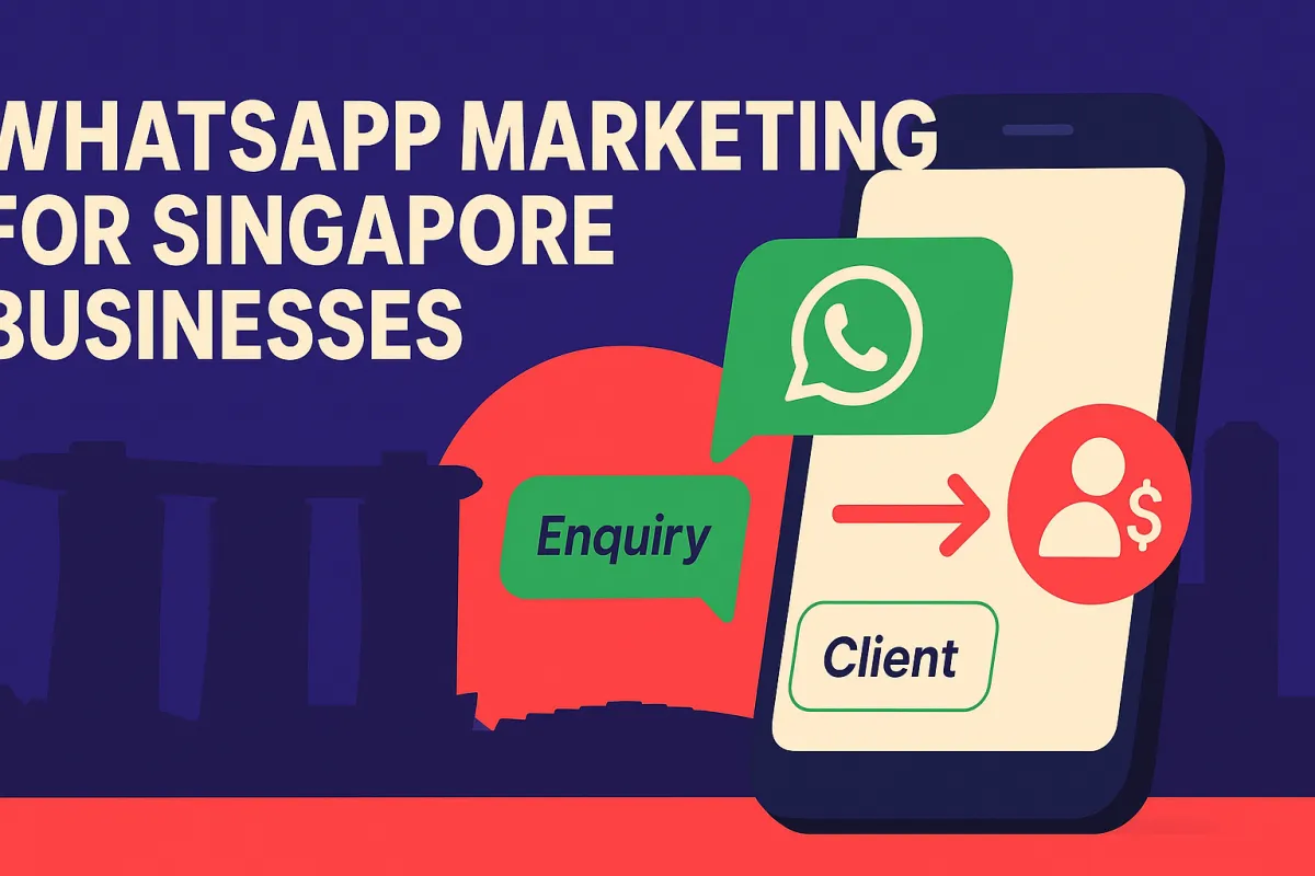 WhatsApp Marketing for Singapore Businesses: How to Turn Enquiries into Paying Clients (Step-by-Step)