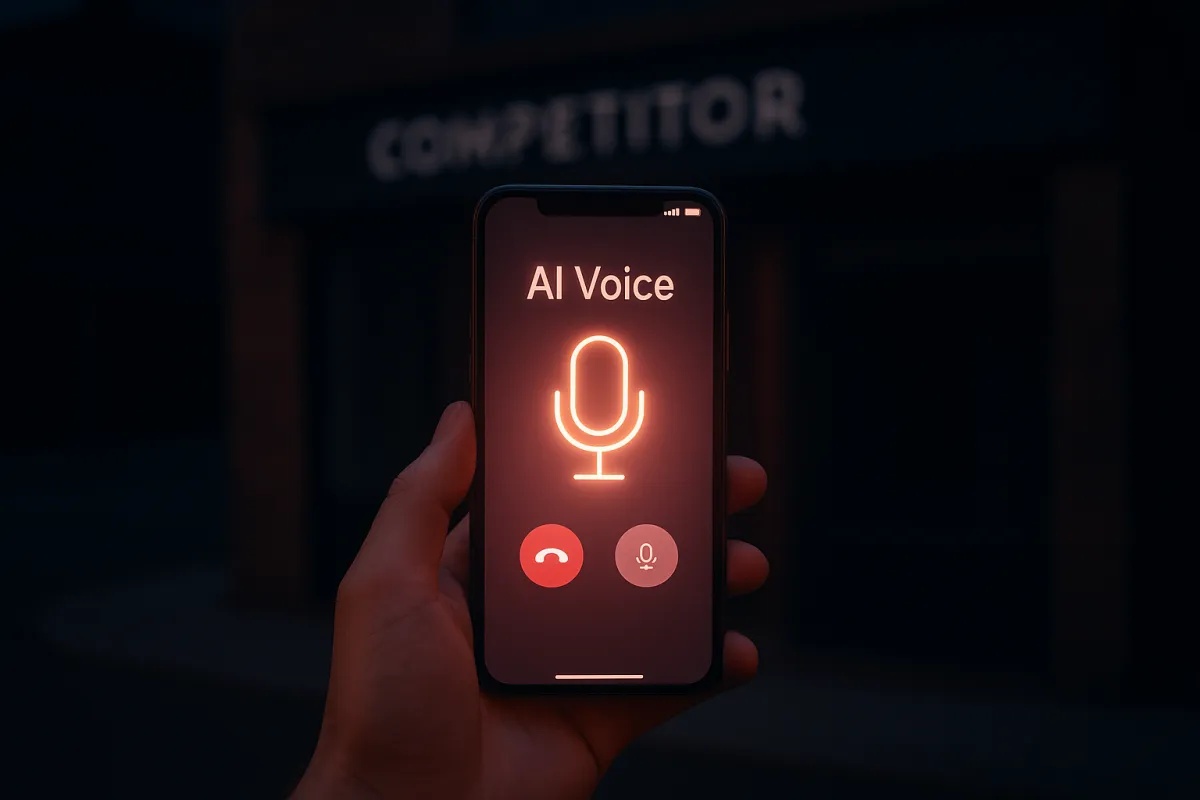 AI voice agent answering after-hours calls and booking appointments while competitors miss the opportunity