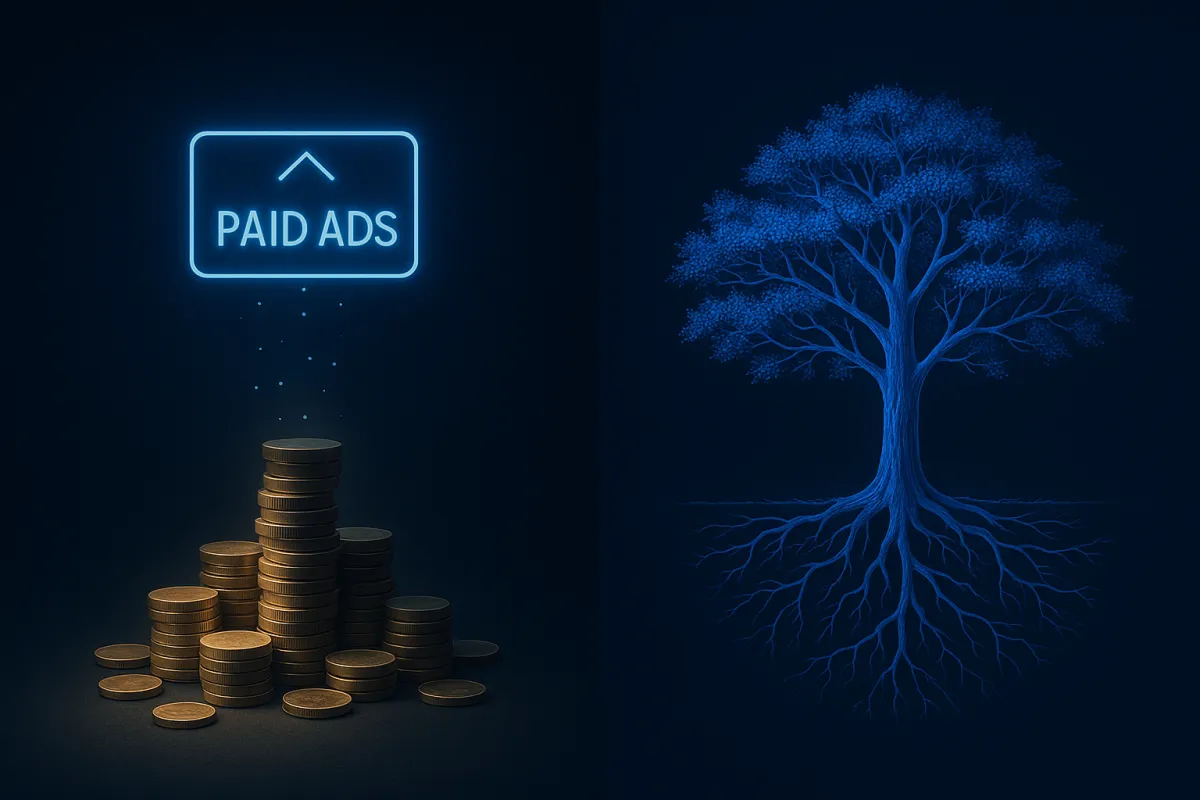 What Is the Difference Between Organic Social Media Marketing and Paid Social Media Advertising? If You're Not Spending Money on Ads, Why Do You Charge a Monthly Fee?