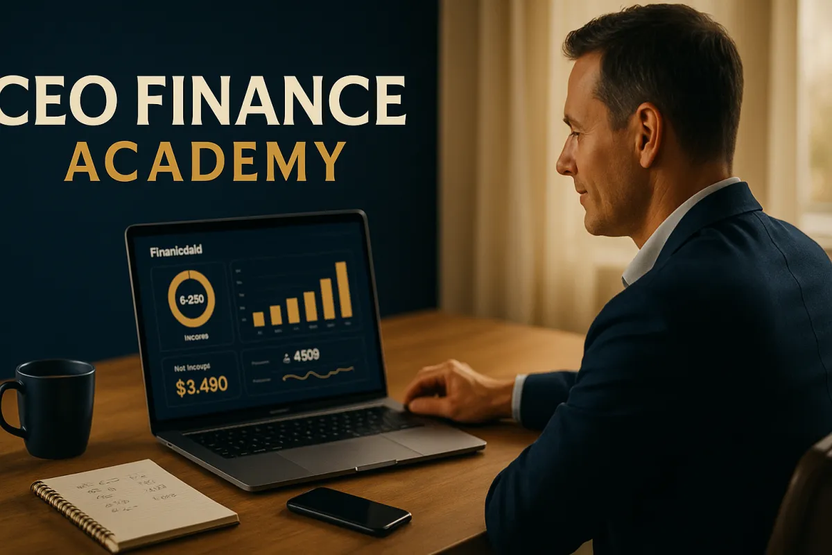 Business owner reviewing weekly financial KPIs on a laptop at their desk