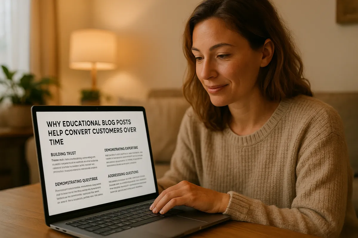 Why Educational Blog Posts Help Convert Customers Over Time