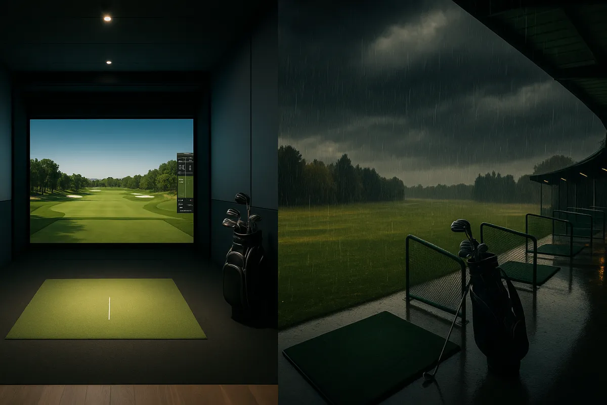 Indoor Golf vs. Driving Range: What's Better for Aurora Golfers?