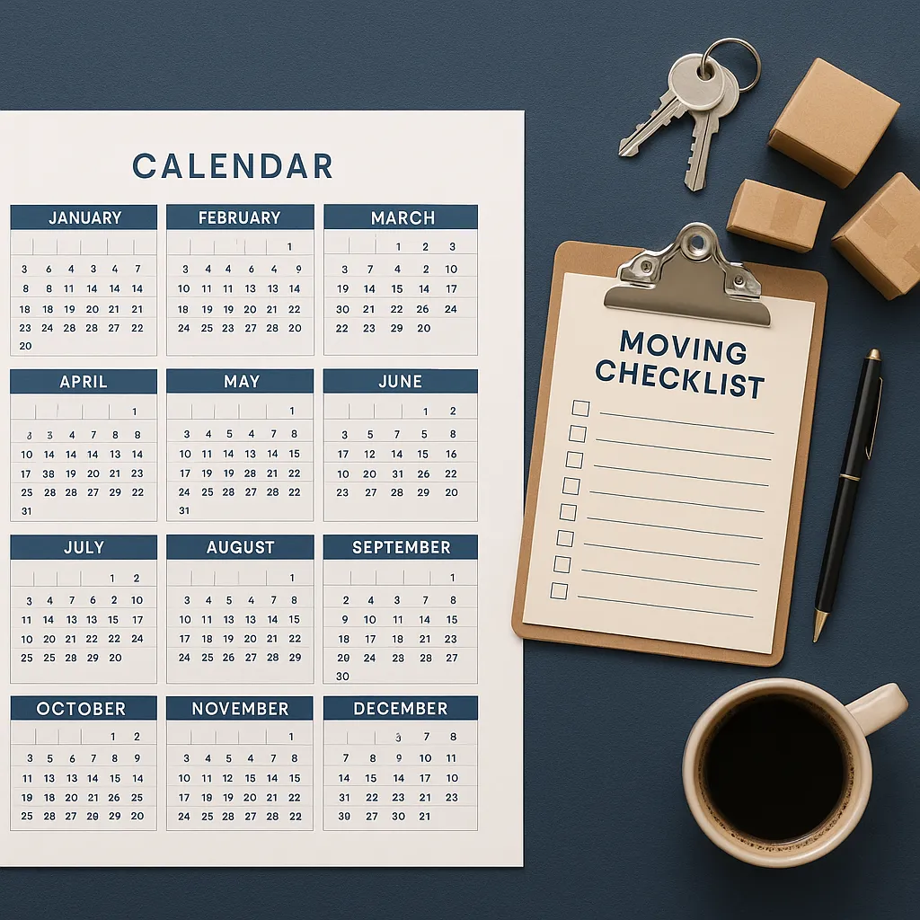 12-month rightsizing planning calendar and checklist for Minnesota families helping a senior parent transition