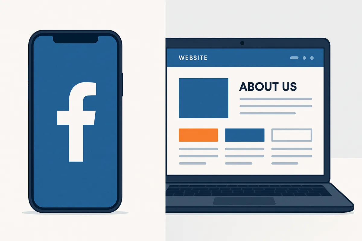 Facebook oldal vs weboldal - miért kell mindkettő?
