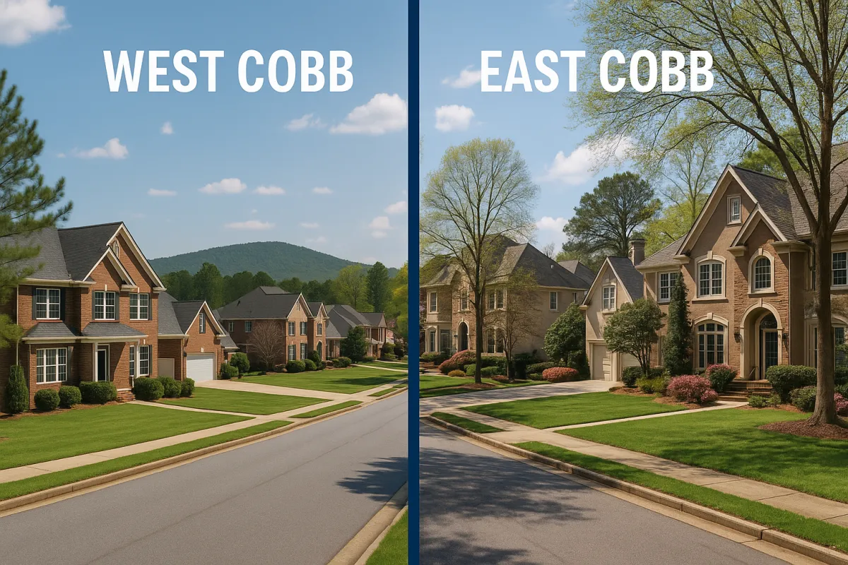 West Cobb vs. East Cobb GA: Which Side of Cobb County Is Right for You? (2026 Guide)