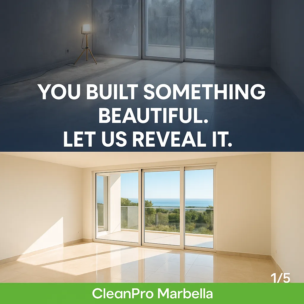 Post-Construction Cleaning in Marbella Done Right — New Builds, Renovations and Refurbishments Across the Costa del Sol