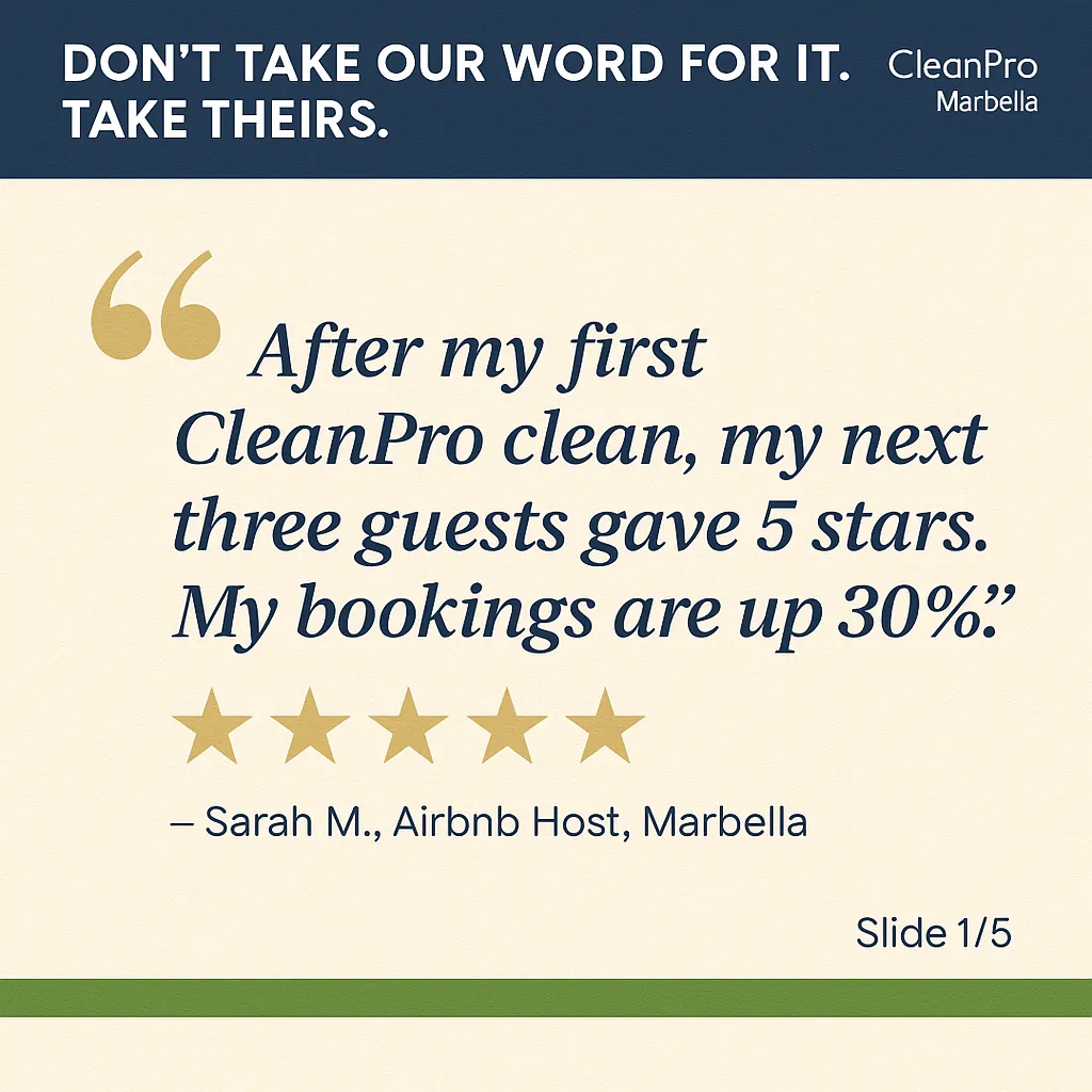 CleanPro Marbella Client Success Stories — Real Results Across Marbella, Puerto Banús and the Costa del Sol