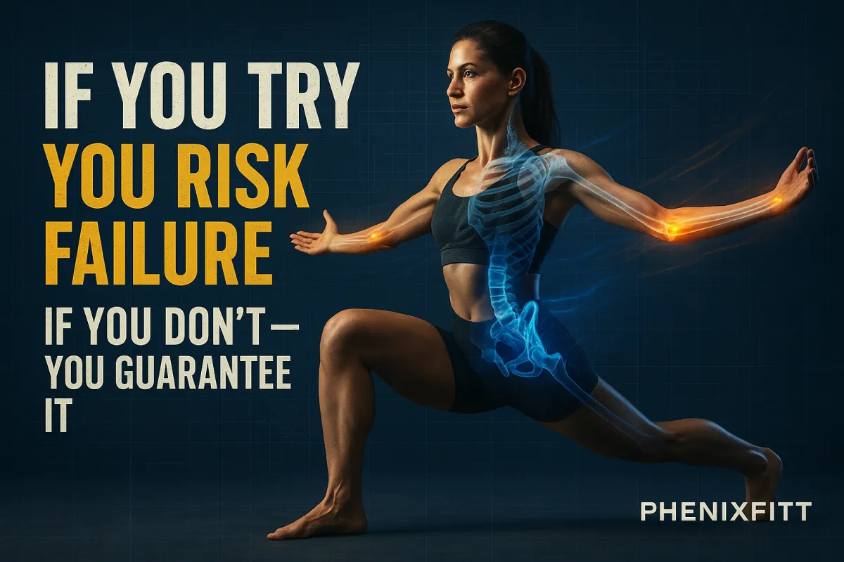 IF YOU TRY, YOU RISK FAILURE — IF YOU DON'T, YOU GUARANTEE IT