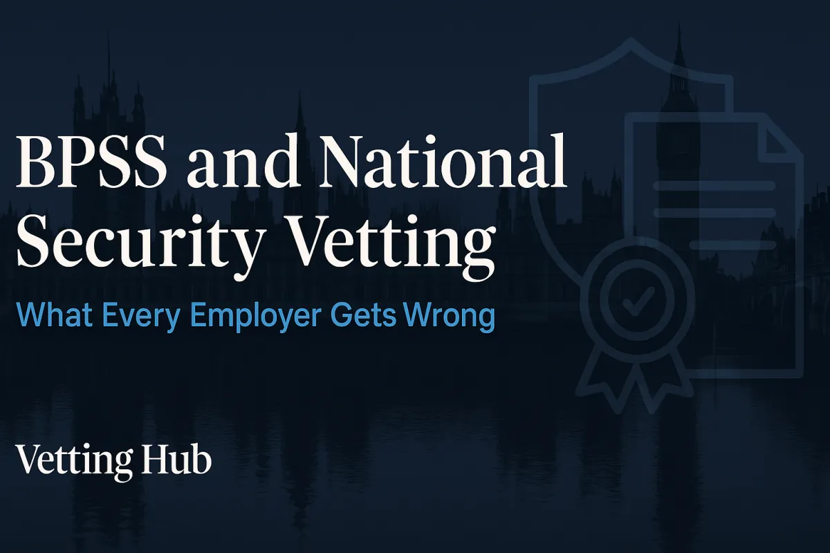 BPSS and National Security Vetting: What the Mandelson Scandal Reveals About the Baseline Every Employer Gets Wrong