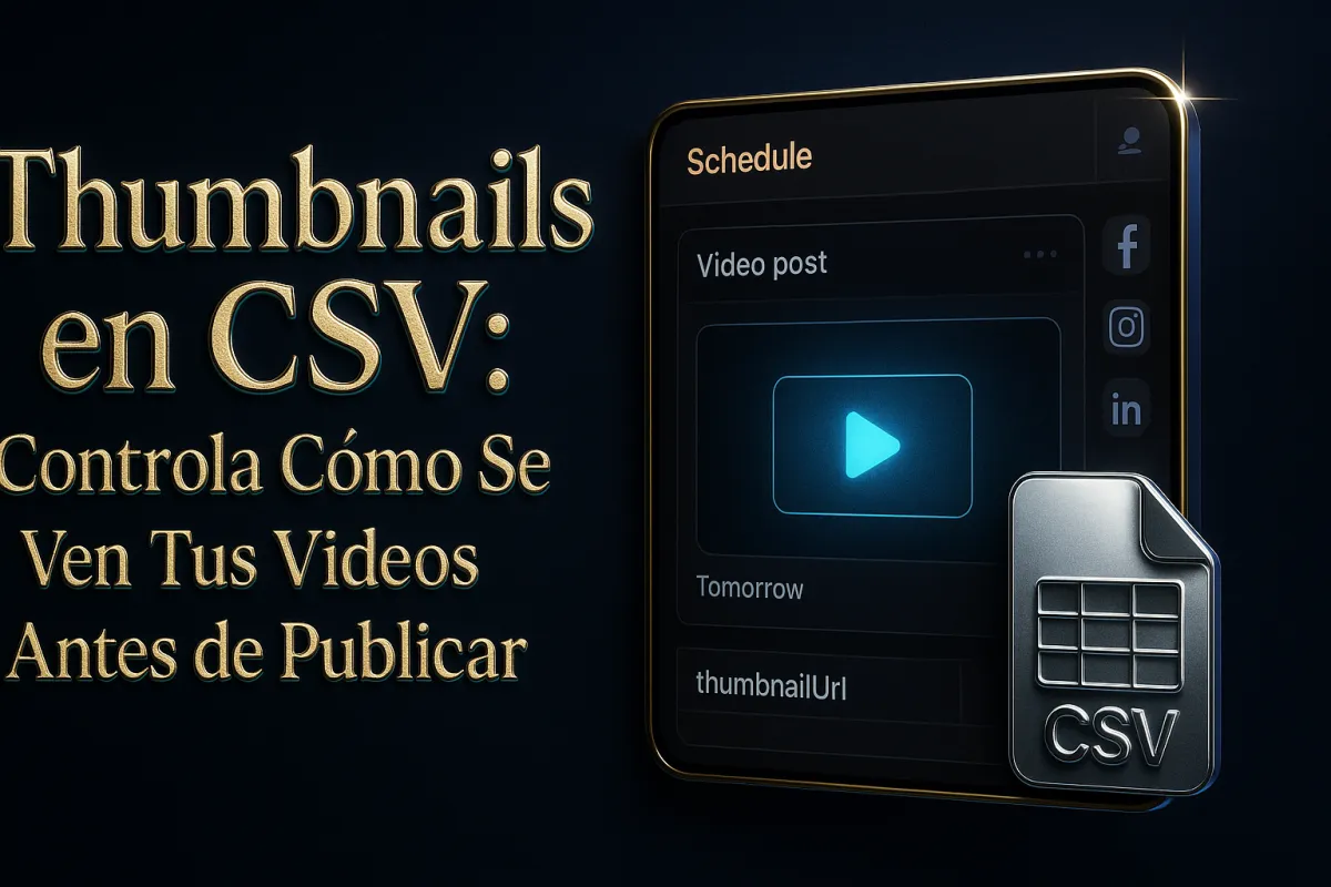 Thumbnails en Bulk: Ahora Controlas Cómo Se Ven Tus Videos Antes de que Alguien Haga Clic