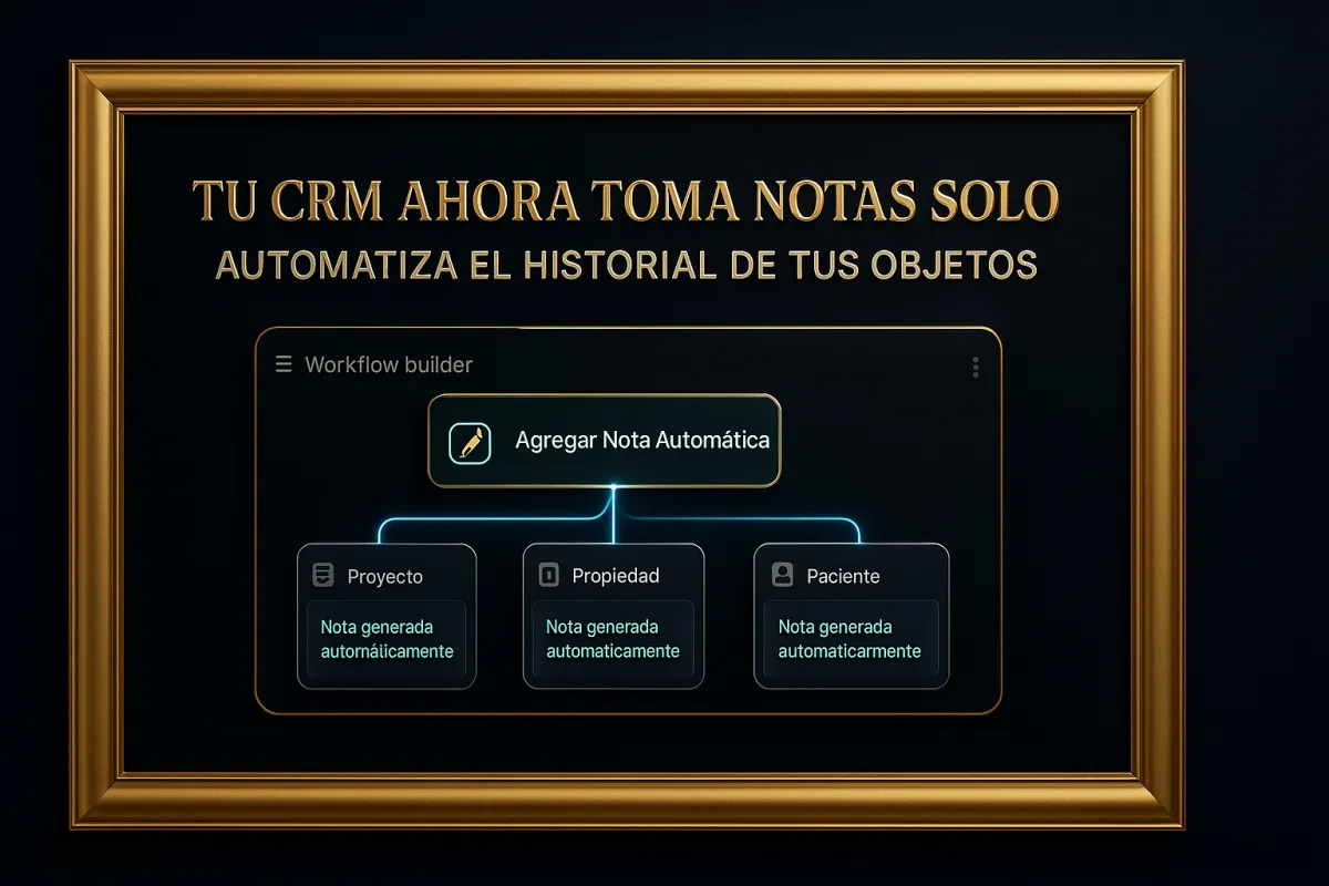 Tu CRM Ahora Toma Notas Solo: Automatiza el Historial de tus Objetos Personalizados con Workflows
