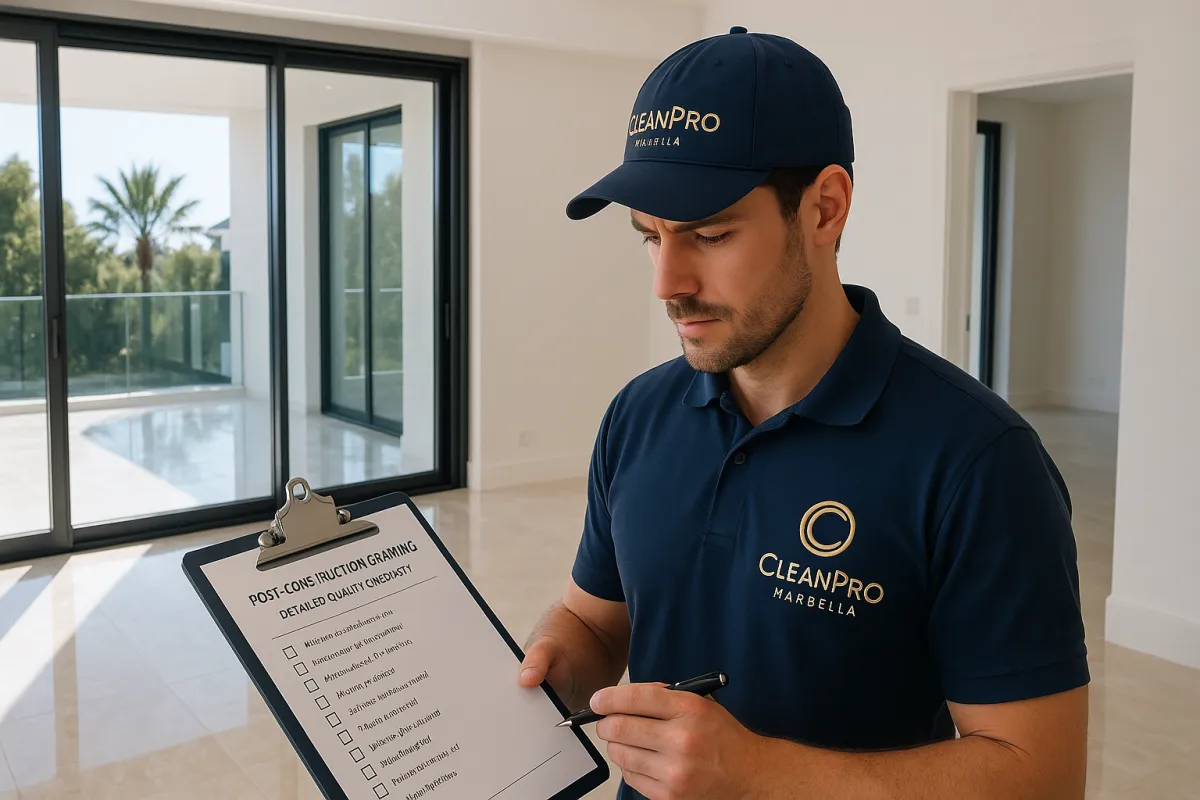 What Does a Professional After-Build Clean Include in Marbella?