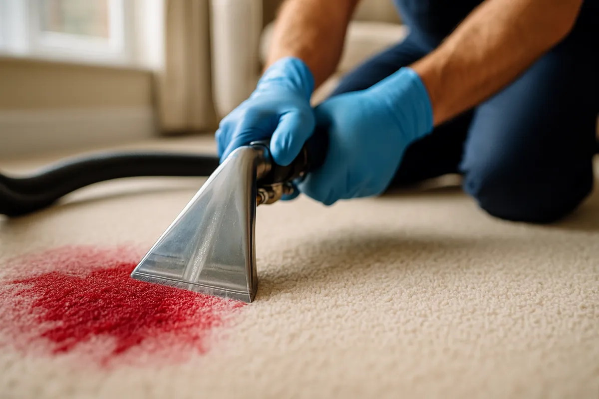 Red Wine Spill in Chichester — How eXteam Cleaning Saved the Carpet