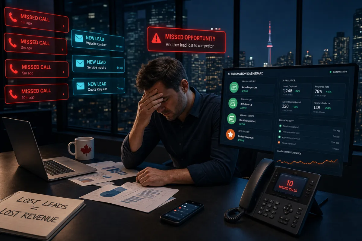 Your Business Is Losing Leads While You Sleep — How Canadian SMBs Are Finally Fighting Back With AI