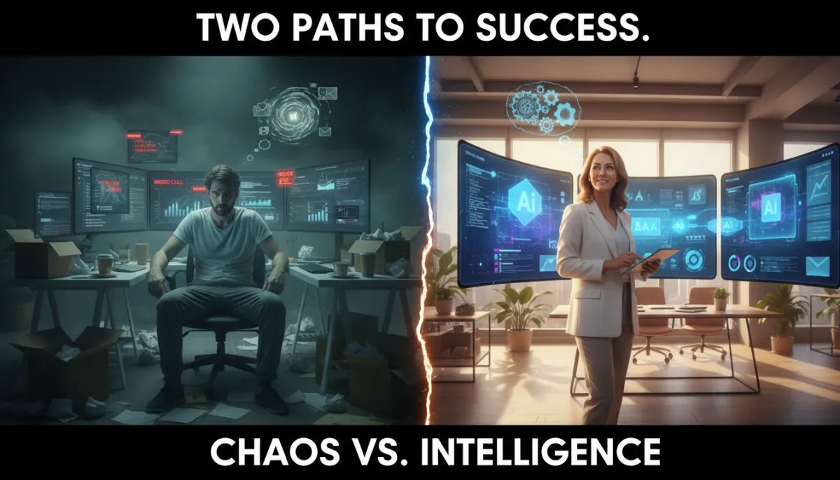 Two business owners same market six months later AI user winning - AI Employers business transformation story