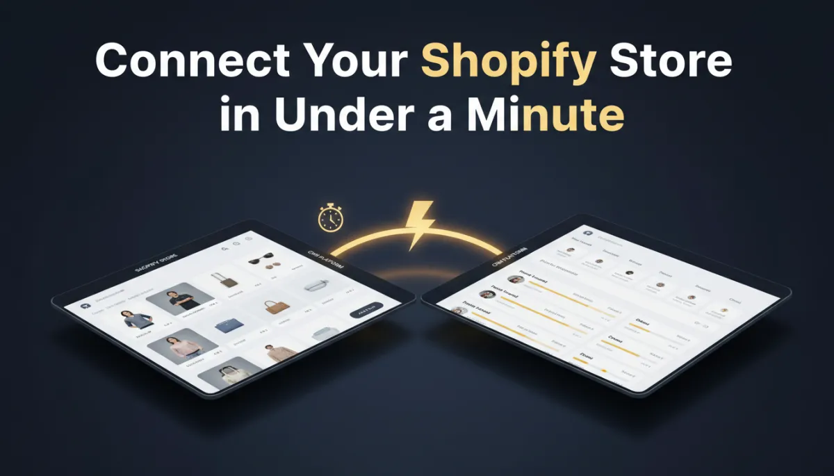 Connect Your Shopify Store in Under a Minute — No API Tokens, No Developer