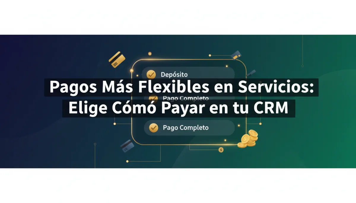 Pagos Más Flexibles en Servicios v2: Elige Cómo Pagar en tu CRM